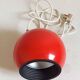 Bright Red Lita Ball Lamp Space Age 70s
