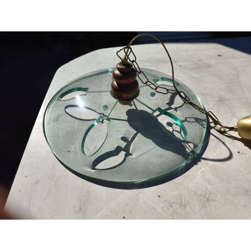 Vintage glass pendant from the 1960s.