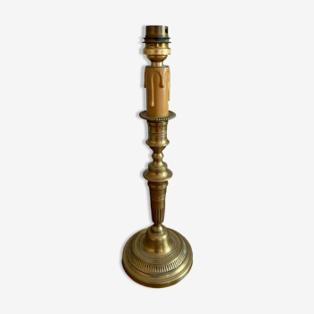 Brass candle holder lamp stand