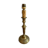 Pied de lampe laiton bougeoir