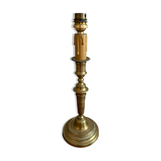 Brass candle holder lamp stand