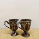 6 vintage mazagrans Sars Poterie