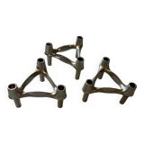 Set of 3 vintage Nagel candlesticks