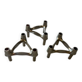 Set of 3 vintage Nagel candlesticks