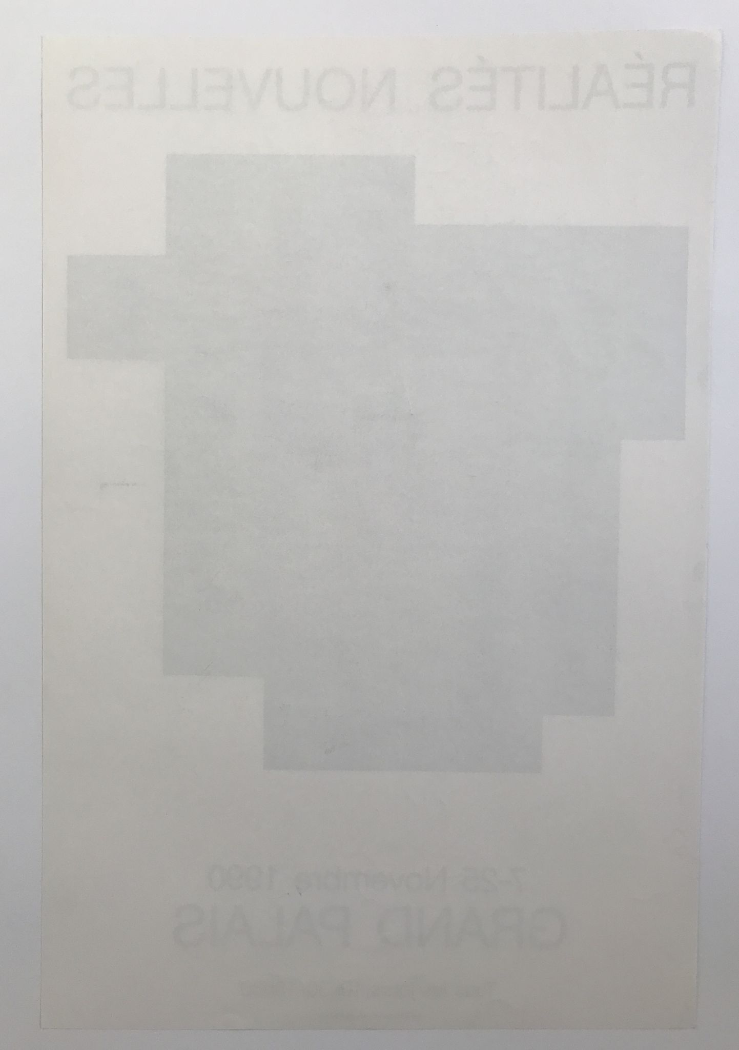 Screen print poster by Aurelie Nemours, Salon des Réalités nouvelles, 1990