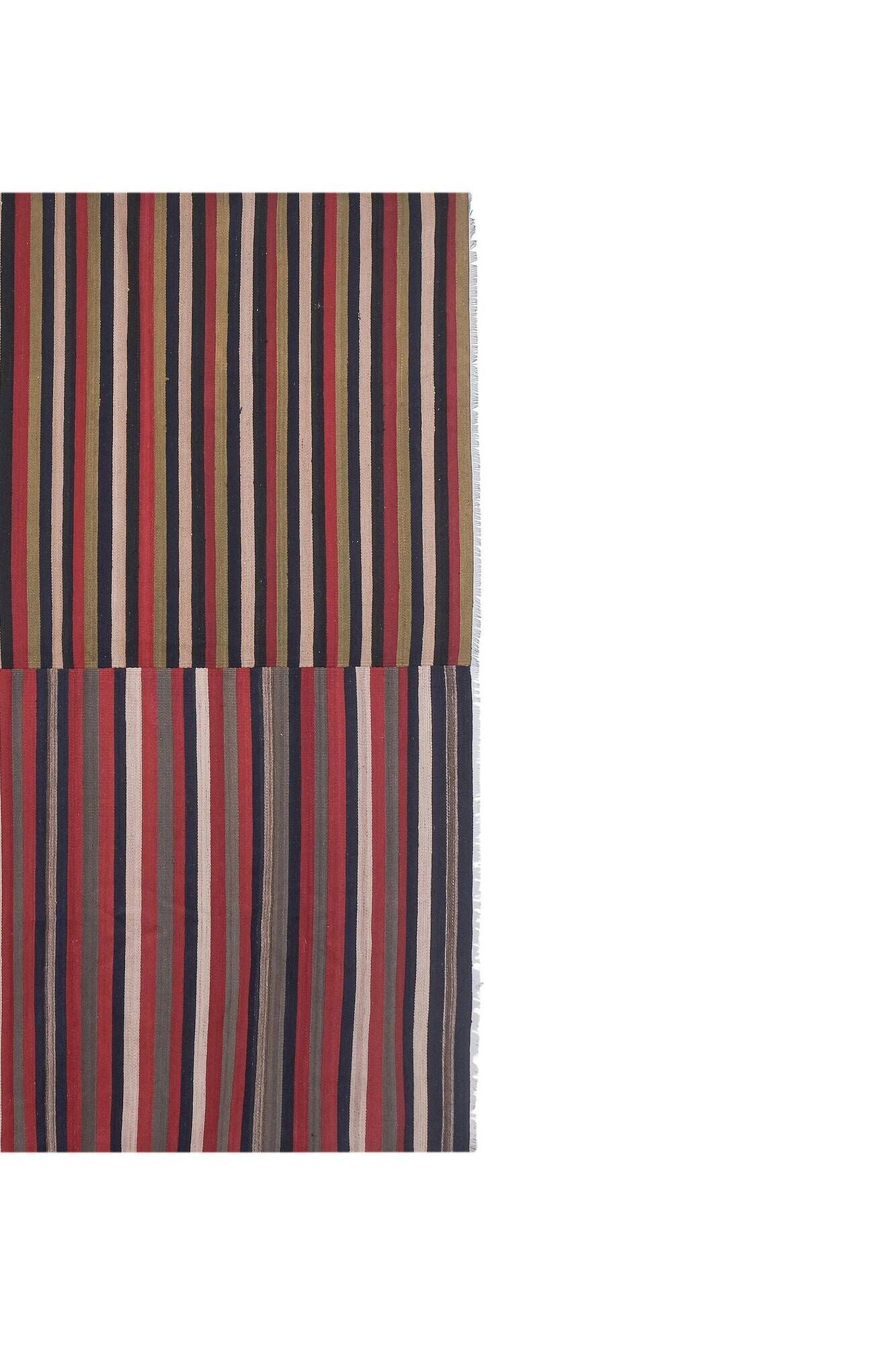Vintage Turkish kilim handwoven 281x290 cm