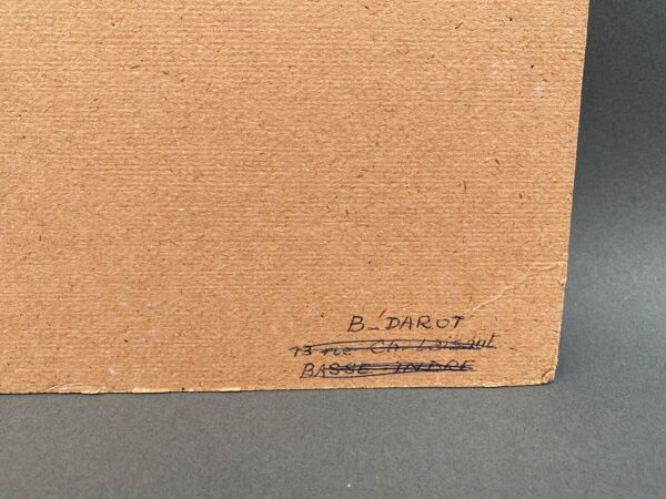 Photo argentique Bernard Darot Coulée de soleil dans les feuillus XXe