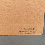 Photo argentique Bernard Darot Coulée de soleil dans les feuillus XXe