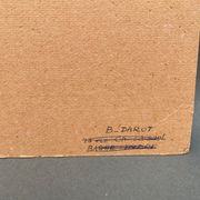 Photo argentique Bernard Darot Coulée de soleil dans les feuillus XXe