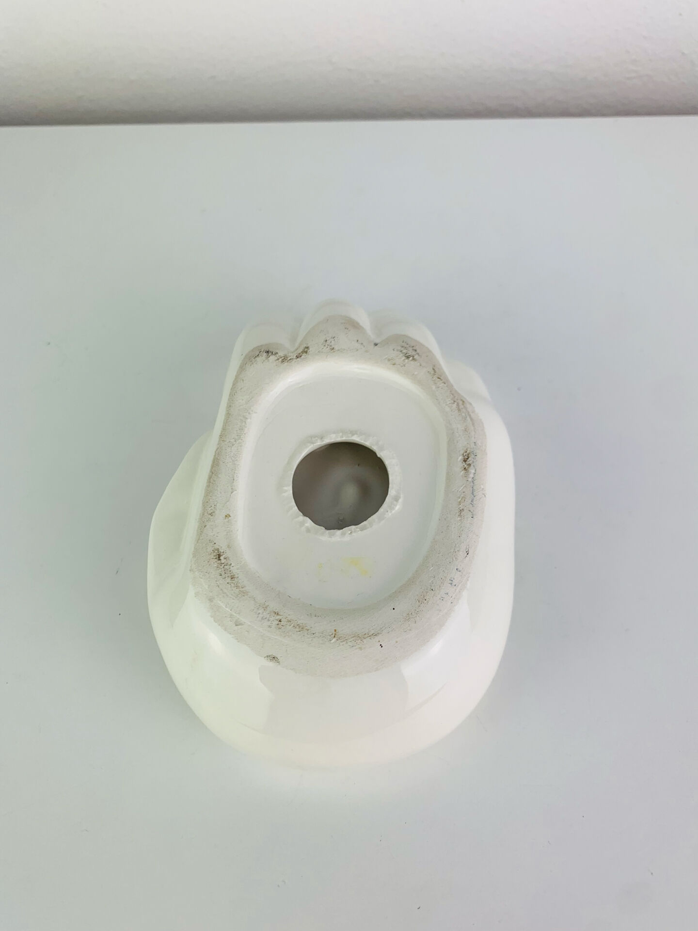 Vintage white ceramic catchall tray