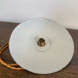 Suspension lamp in enamelled sheet metal