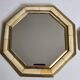 Pair of vintage brass mirrors, Moroccan handicrafts, 27 cm