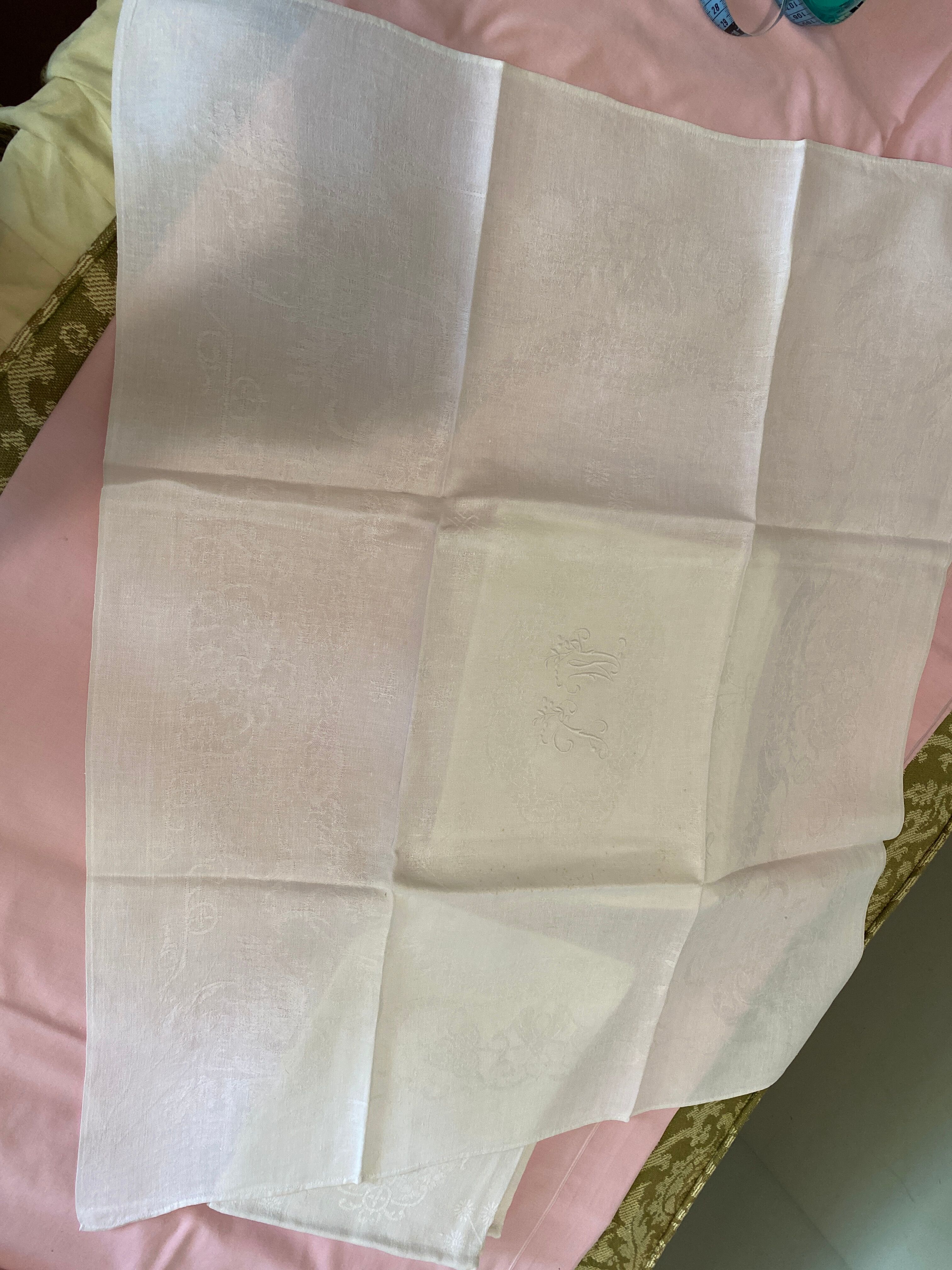 Set of very large ML monogram towel