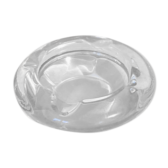 Art deco style thick glass ashtray