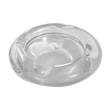 Art deco style thick glass ashtray