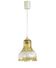 Vintage French signed Vianne amber glass ceiling light with floral decoration 4523