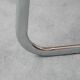 Set of 4 vintage Gastone Rinaldi chairs in chromed steel and yellow fabric, 1970s modernism