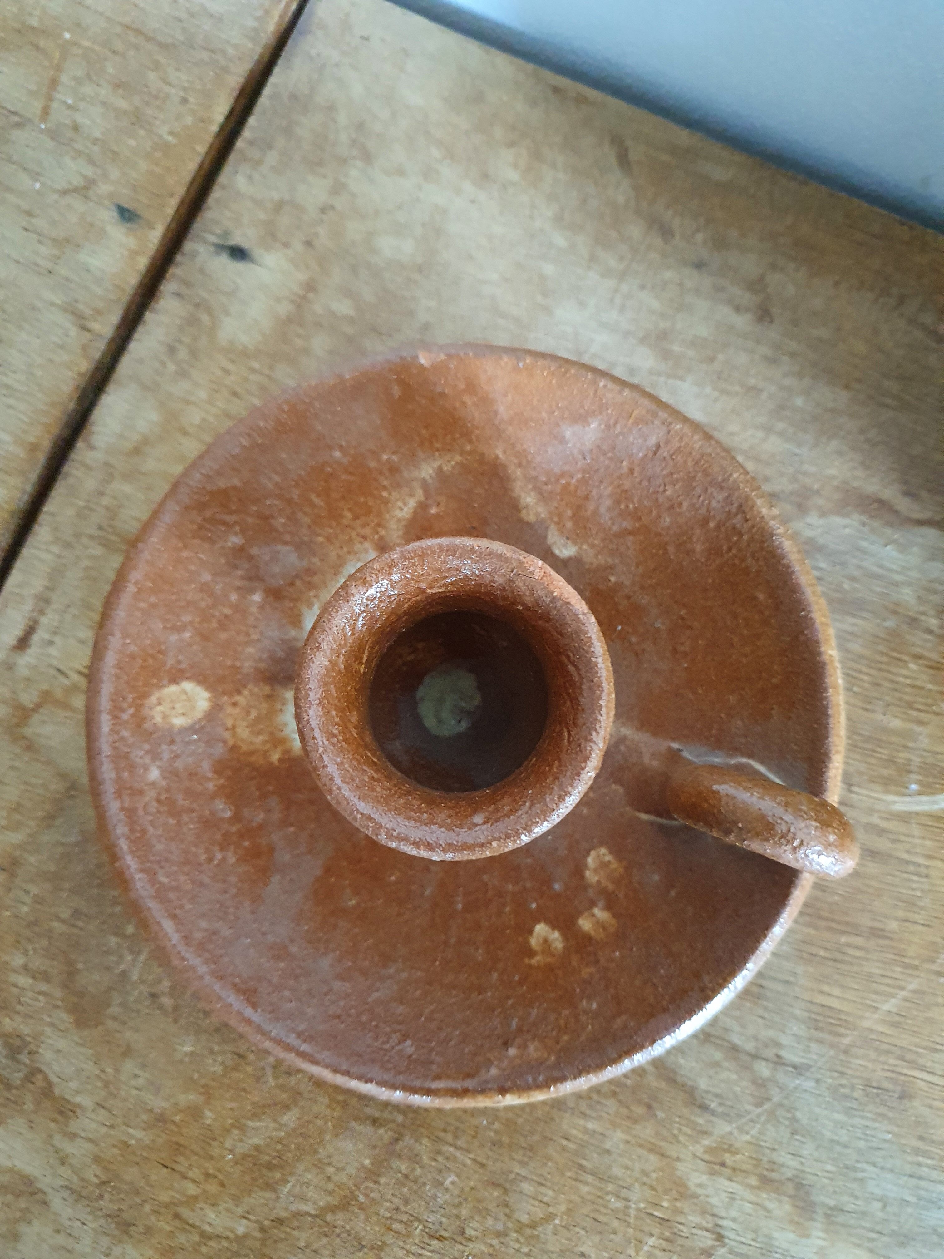 Sandstone handle candle holder