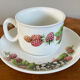Set of 4 Marjolein Bastin Teacups with Saucers from the "Libelle" Series, J&G Meakin, Wedgwood Group