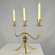 Brass candelabra by Gunnar Ander for Ystad-Metall , Sweden 1950s