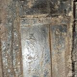 Old wooden door with frame
