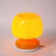 Lampe italienne opaline orange vintage