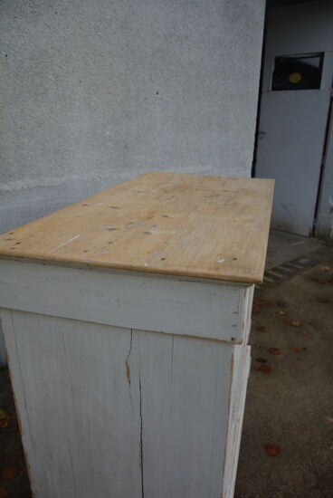 Old white parisian style buffet