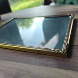 Vintage photo frame in gold and decorated metal