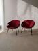 1960s Lusch balloon chairs | Set of two vintage lounge armchairs