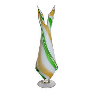 Vase de verrier bicolore