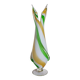 Vintage two-tone glass vase 39 cm