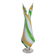 Vintage two-tone glass vase 39 cm