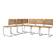 Set of 6 B32 style dining chairs by Marcel Breuer.
