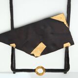 Pair of brutalist wrought iron consoles by Argueyrolles 1990