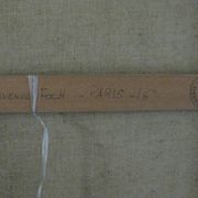 Painting oil painting Rue de Paris 16th 1967 G. De La Fabrègue