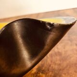 Elchinger yellow and black ceramic bowl. 1950s