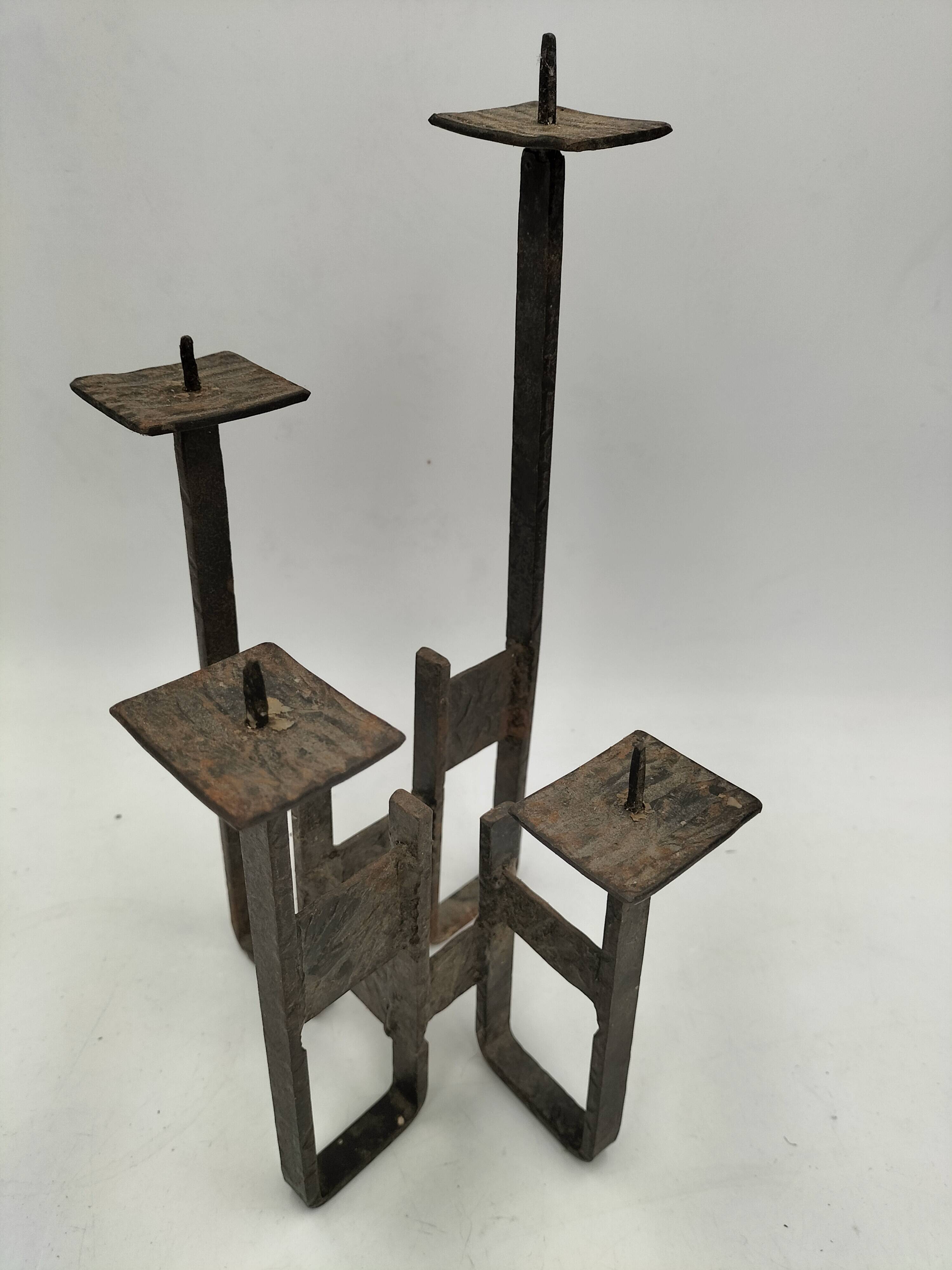 Brutalist candle holder