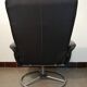 Fauteuil design en cuir vintage modèle Malung Ikea 1999