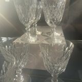 9 Baccarat wine glasses, Armagnac model.