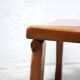 Vintage brutalist wooden T chair