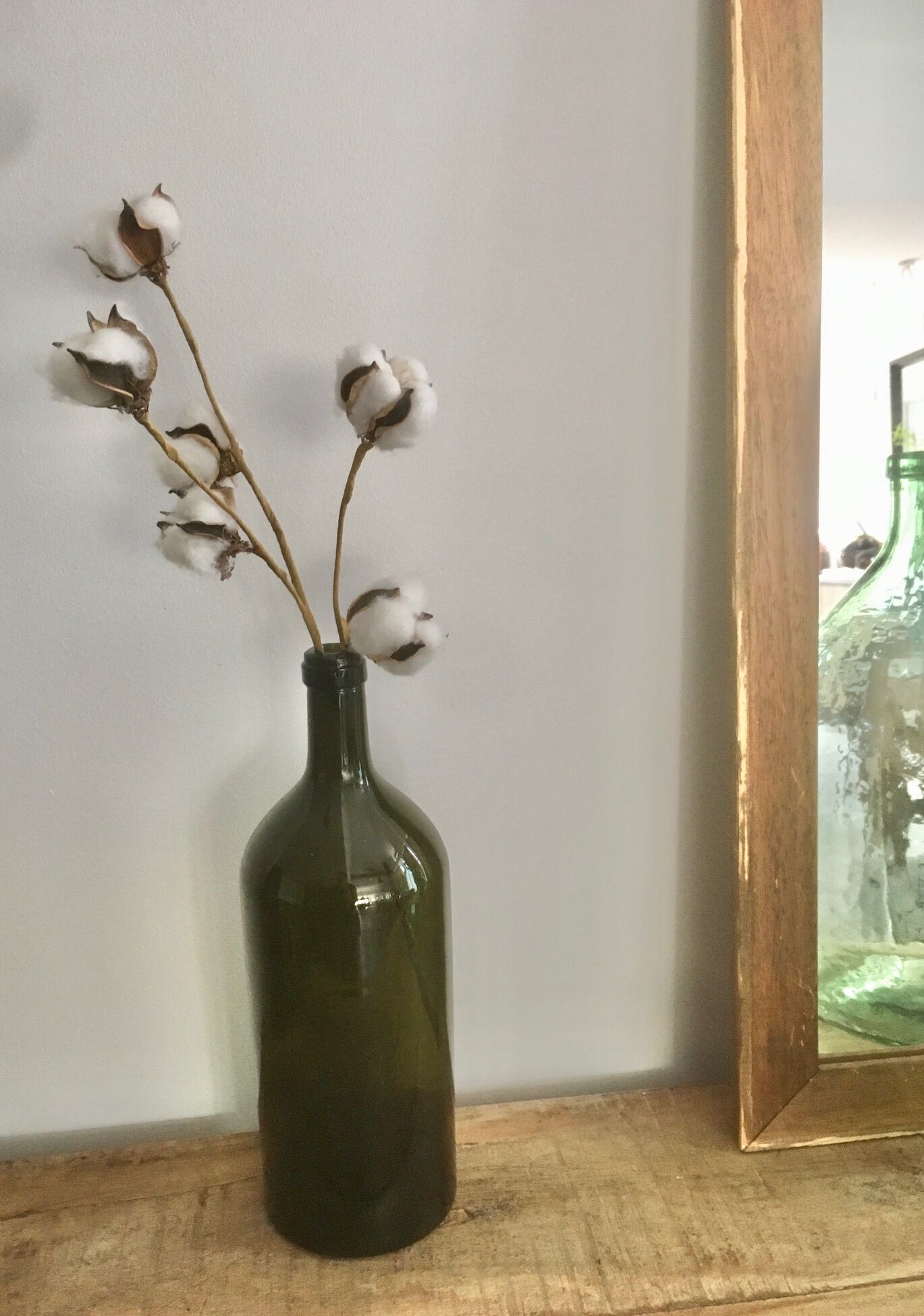 Glass bottle vase
