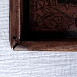 Plateau en marqueterie Art Nouveau