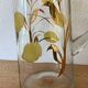 1950s-6o Gilding And Enameled Lemon Monaco Glassware decanter