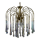 Chandelier en goutte d'eau de style Hollywood Regency – Massif