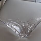 Coupe allongée en cristal de Vannes, années 60