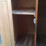 Ancien comptoir caisse de commerce chêne
