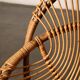 Bonacina style rattan armchair, 1960