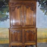 Double-body sideboard in Directoire walnut