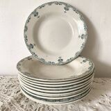 Old soup plates Creil Montereau Labrador Cambrai