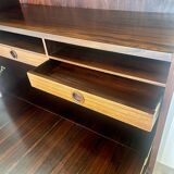 Vintage Scandinavian 2-piece secretary. Rosewood, 1970s